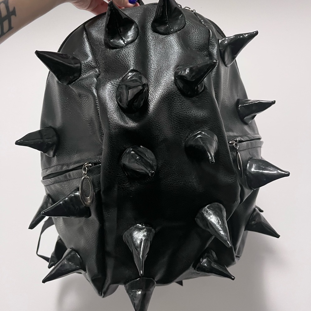 Black Spiked Backpack